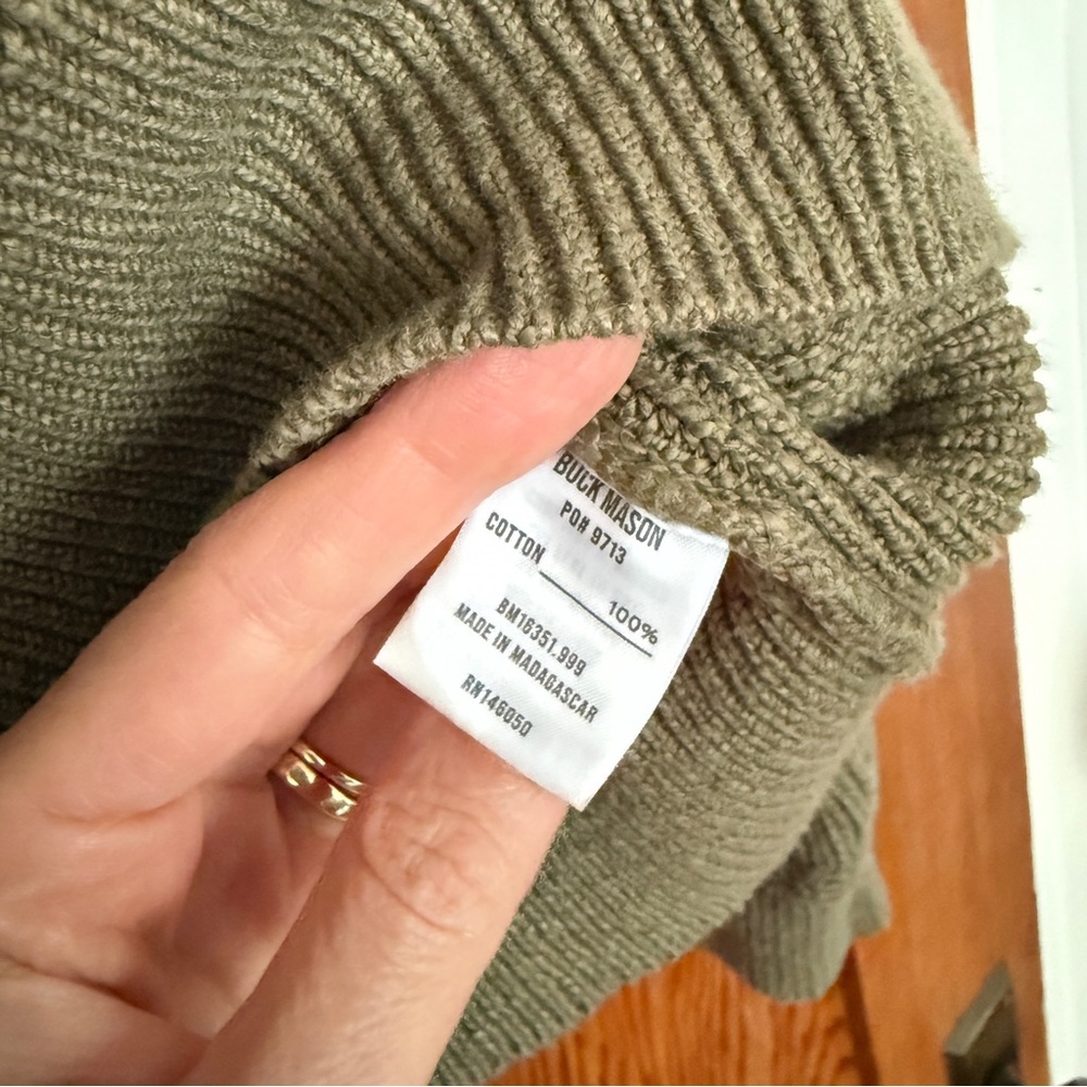 Buck Mason Seafarer Cotton Rib Crew Sweater - Picture 7 of 7